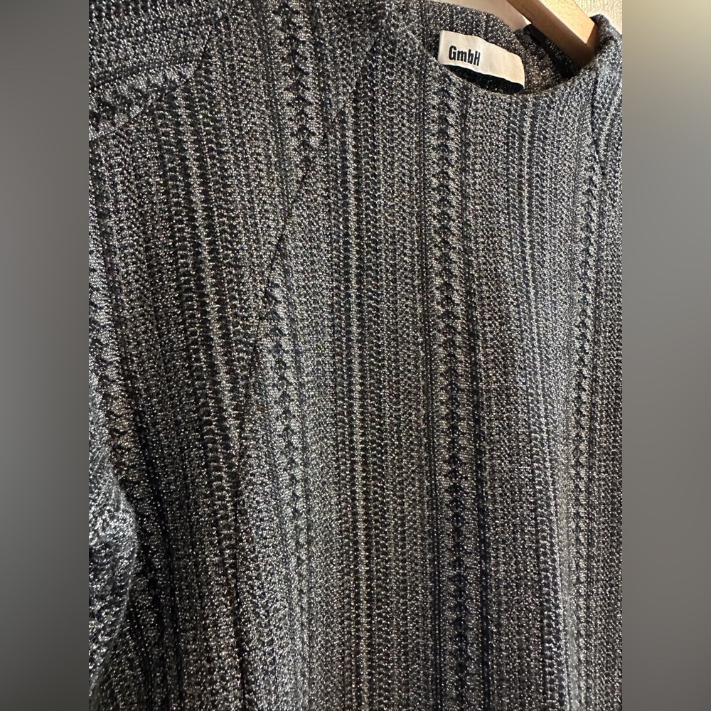 NWOT GMBH Silver Lyra Crewneck Sweater - Picture 4 of 15